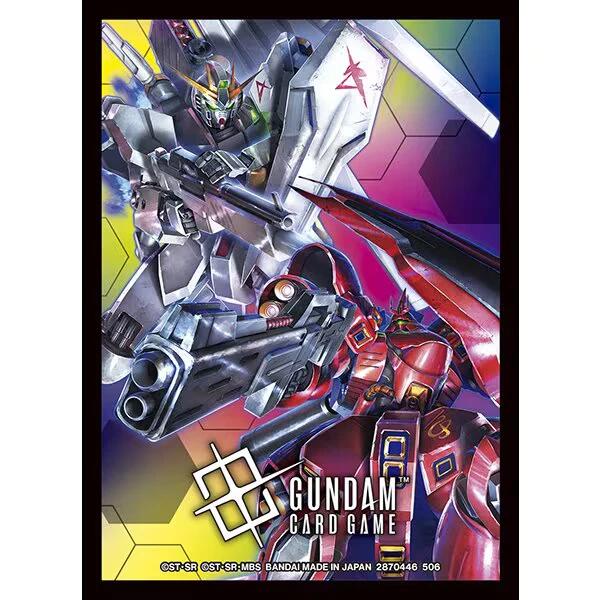 Gundam Card Game: Official Card Sleeve 02: Nu Gundam / Sazabi (70ct)