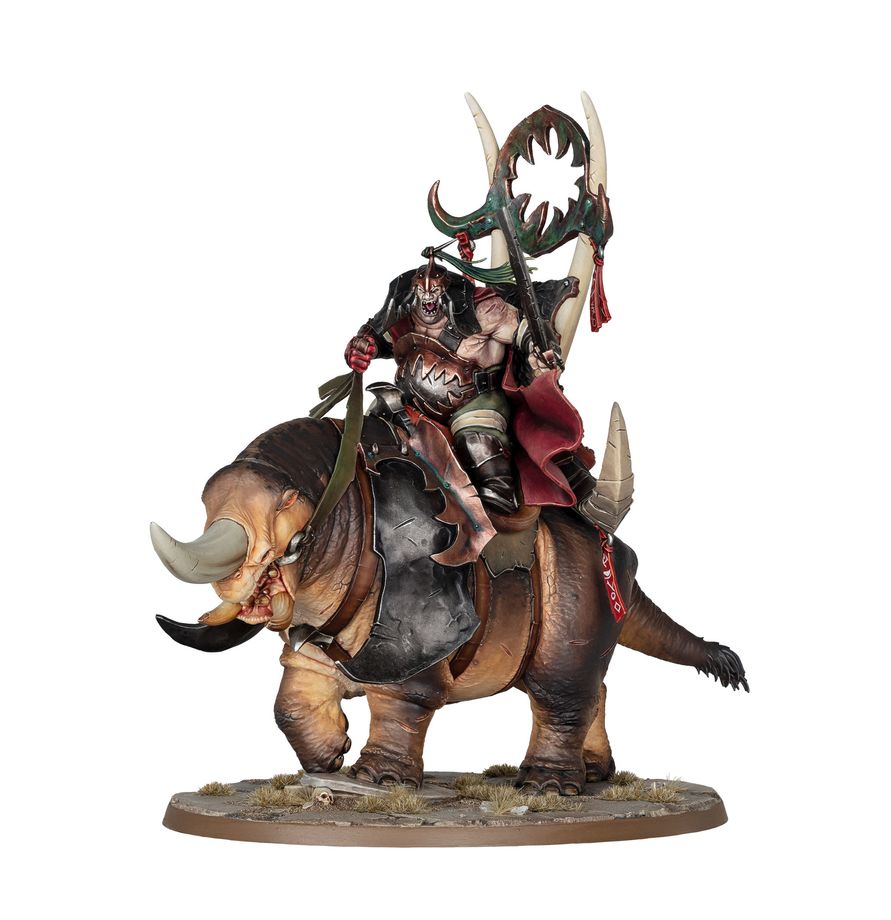 Ogor Mawtribes: Morga the Mighty - Overtyrant/Tyrant on Glutthorn