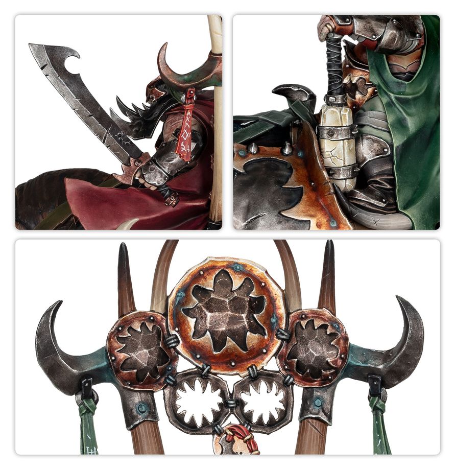 Ogor Mawtribes: Morga the Mighty - Overtyrant/Tyrant on Glutthorn
