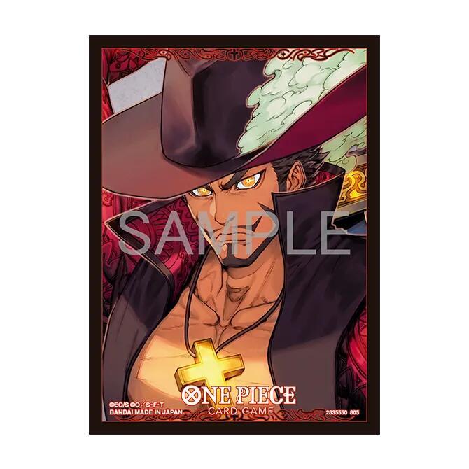 One Piece Card Game Official Sleeves - Dracule Mihawk (70-Pack) Assortment Vol 13