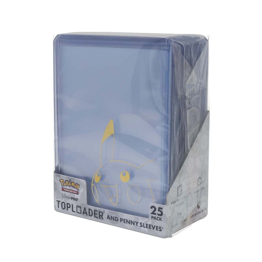 Pikachu TOPLOADER® and PENNY SLEEVES® Combo Pack for the Pokémon Trading Card Game (25 PACK)