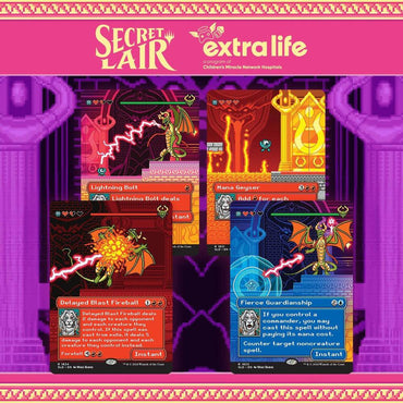 Secret Lair Drop: Pixel Perfect: Extra Life 2024 - Rainbow Foil Edition - Secret Lair Drop Series (SLD)