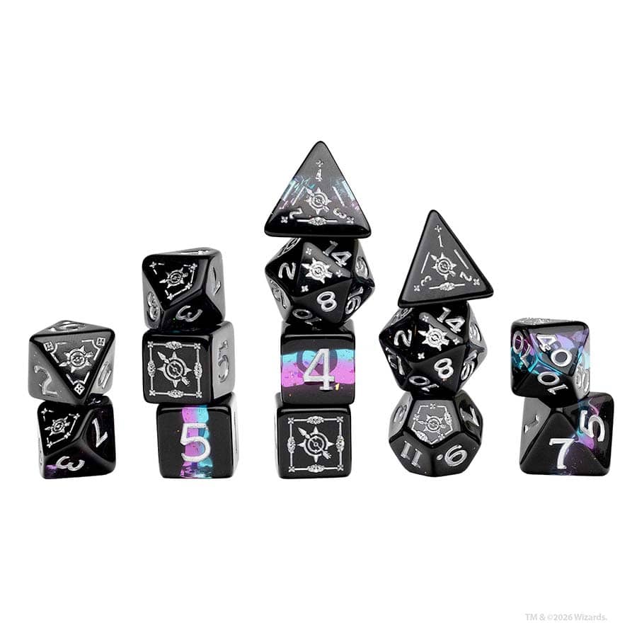 Sirius Dice: Dungeons & Dragons: 14ct Adventure Dice: Ranger Black and Blue