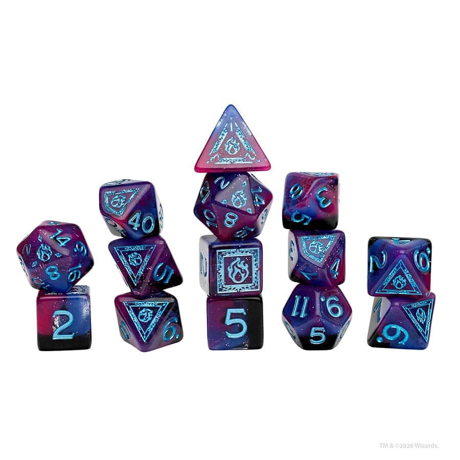 Sirius Dice: Dungeons & Dragons: 14ct Adventure Dice: Sorcerer Purple