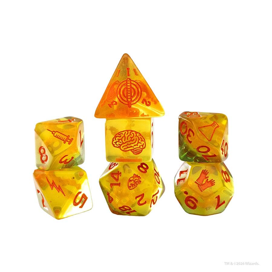 Sirius Dice: Dungeons and Dragons: 7ct Adventure Dice (Round-Edged): Darklord Viktra Mordenheim
