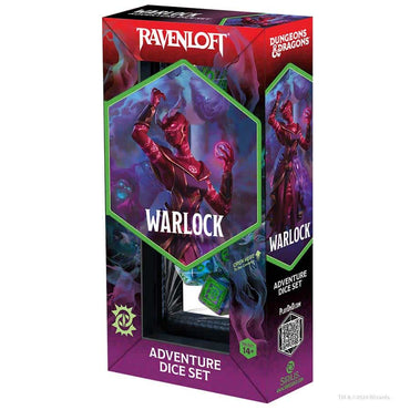 Sirius Dice: Dungeons & Dragons: 14ct Adventure Dice: Warlock Purple and Green