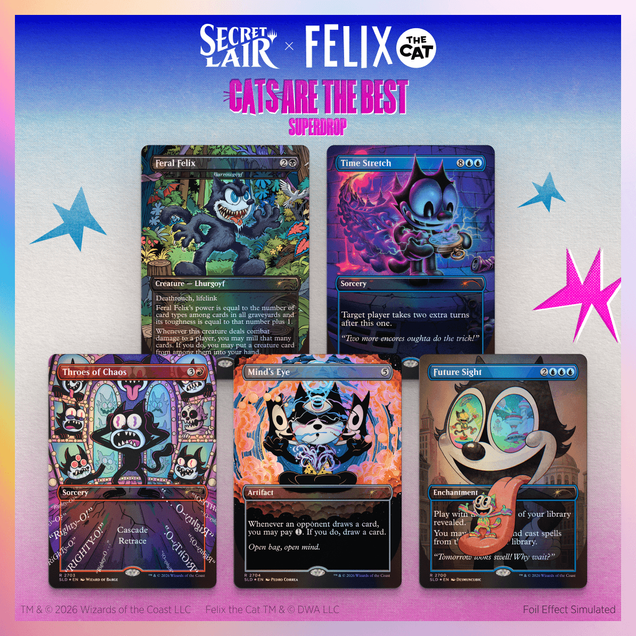 Secret Lair X Felix the Cat: The Magic Bag of Tricks - Traditional Foil Edition - Secret Lair Drop Series (SLD)