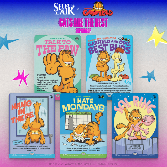 Secret Lair Drop: Secret Lair X Garfield: Motivationally Challenged - Non-Foil Edition - Secret Lair Drop Series (SLD)