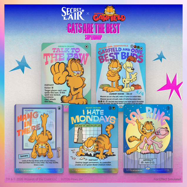 Secret Lair Drop: Secret Lair X Garfield: Motivationally Challenged - Traditional Foil Edition - Secret Lair Drop Series (SLD)