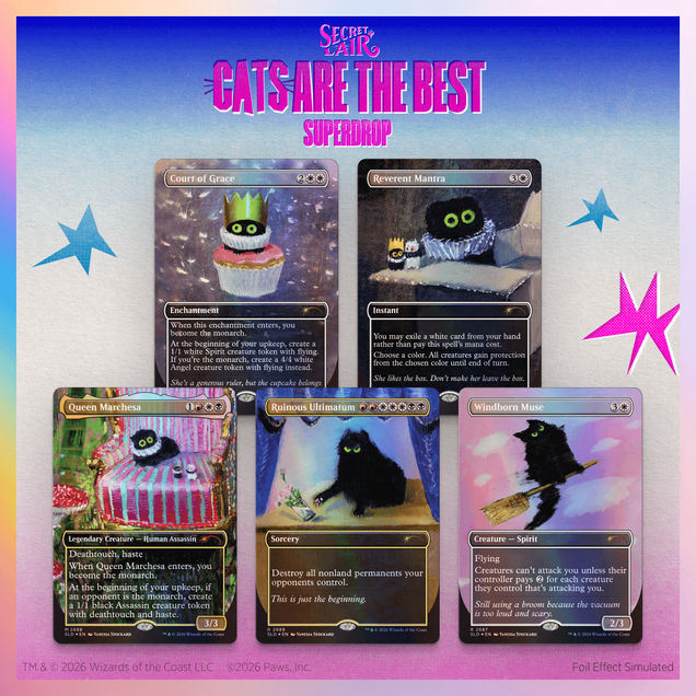 Secret Lair Drop: Purr Majesty - Traditional Foil Edition - Secret Lair Drop Series (SLD)