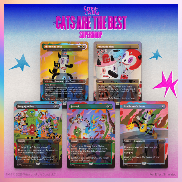 Secret Lair Drop: Toby's Journey By Gary Baseman - Traditional Foil Edition - Secret Lair Drop Series (SLD)