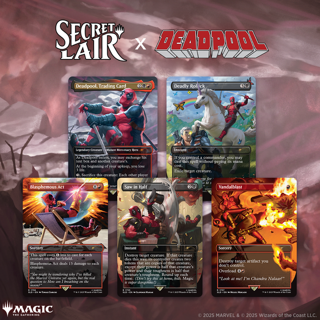 Secret Lair Drop: Secret Lair x Marvel's Deadpool:- Non-Foil Edition - Secret Lair Drop Series (SLD)
