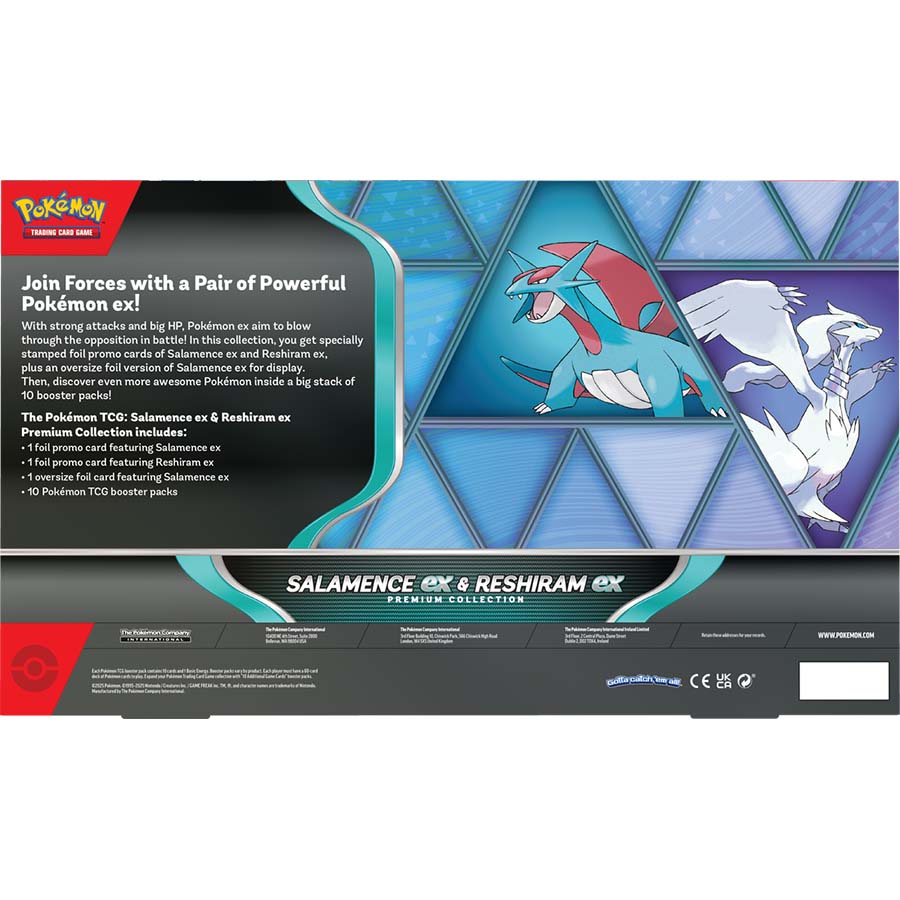 Salamence ex & Reshiram ex Premium Collection Box