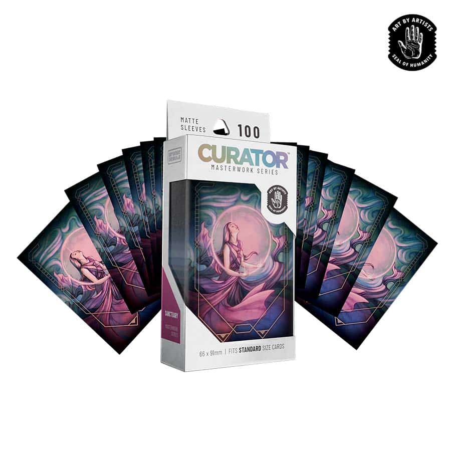 Orange Nebula: Curator: Masterwork Sleeves: Sanctuary (Brittany Bowman) (100CT)