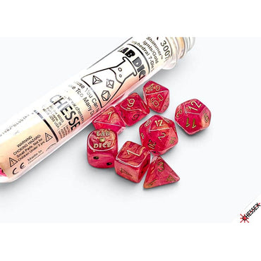 7CT Lab Dice: Shimmer Ignis with Gold
