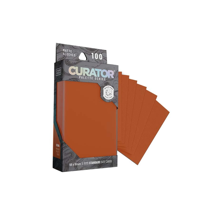 Orange Nebula: Curator: Palette Sleeves: Sienna (Red) (100CT)