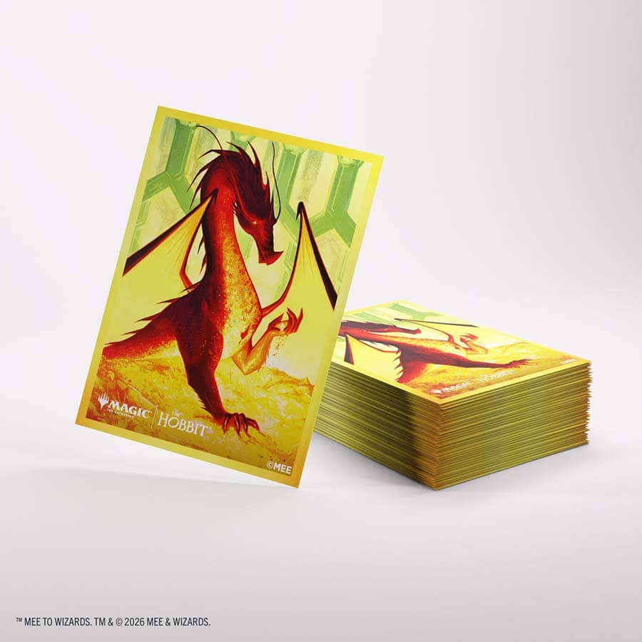 GAMEGEN!C: Magic The Gathering: HOB The Hobbit: Premium Art Sleeves: Smaug the Golden