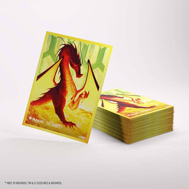 GAMEGEN!C: Magic The Gathering: HOB The Hobbit: Premium Art Sleeves: Smaug the Golden