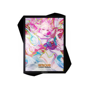 Riftbound TCG: League of Legend: Set 2 Spiritforged Art Sleeves: Spirit Blossom Ahri (100CT)