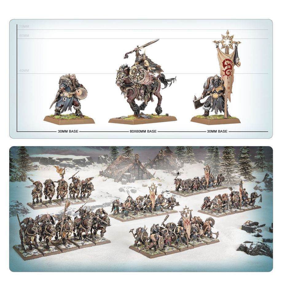 Warhammer The Old World - Warriors of Chaos: Chaos Marauders Army Reinforcement Set