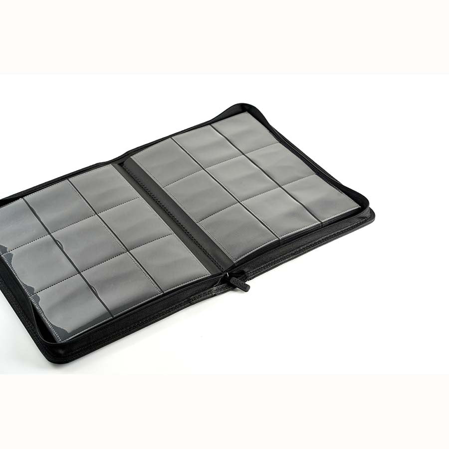 ARCANE FORTRESS: SOLID COLOR: BLACK 9-POCKET BINDER