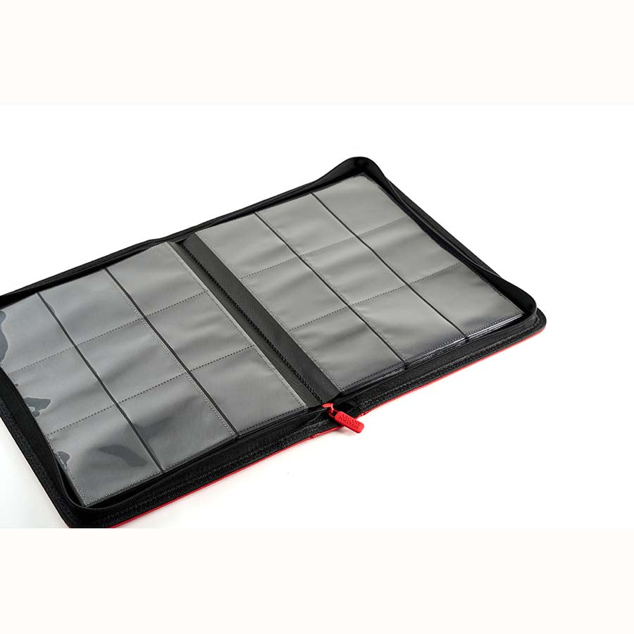 ARCANE FORTRESS: SOLID COLOR: RED 9-POCKET BINDER