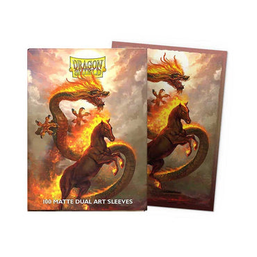 DRAGON SHIELD SLEEVES: DUAL MATTE ART: CHINESE NEW YEAR 2026: YEAR OF THE FIRE HORSE (100CT)