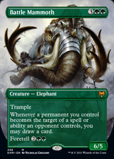 Battle Mammoth (Borderless Alternate Art) [Kaldheim]