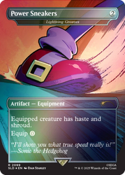 Secret Lair x Sonic the Hedgehog Superdrop: Turbo Gear (Rainbow Foil) - Secret Lair Drop Series (SLD)