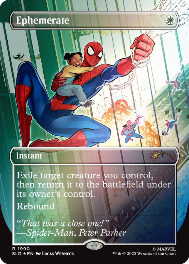 Secret Lair Drop: Secret Lair x Marvel's Spider-Man: Heroic Deeds - Rainbow Foil Edition - Secret Lair Drop Series (SLD)