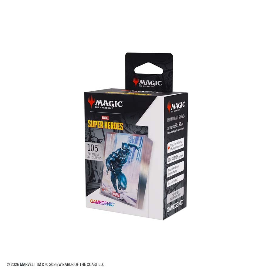 Magic: The Gathering Marvel Superheroes Premium Art Sleeves - Black Panther - GameGenic Card Sleeves