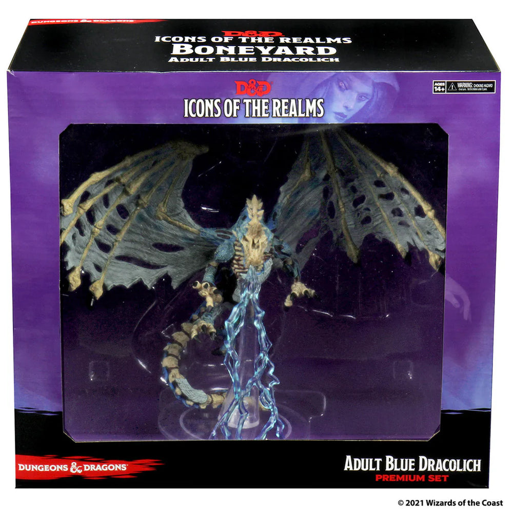 D&D: Icons of the Realms - Boneyard - Adult Blue Dracolich