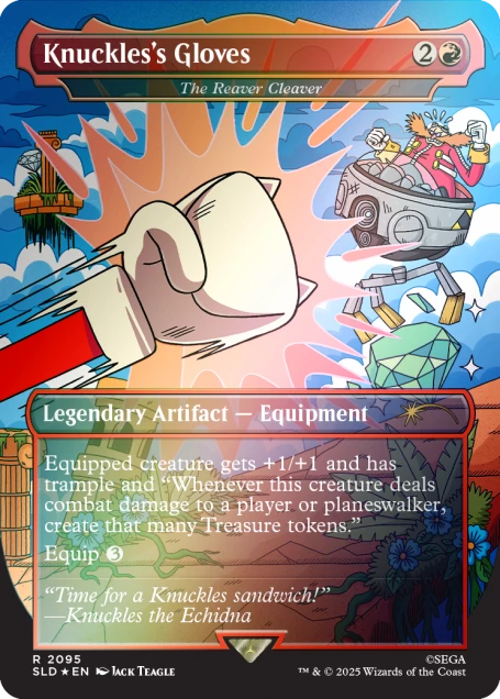 Secret Lair x Sonic the Hedgehog Superdrop: Turbo Gear (Rainbow Foil) - Secret Lair Drop Series (SLD)