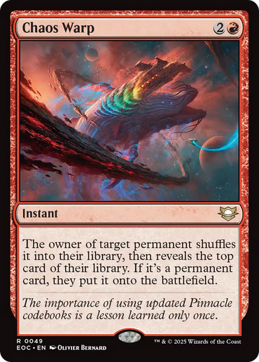 Chaos Warp [Edge of Eternities Commander]