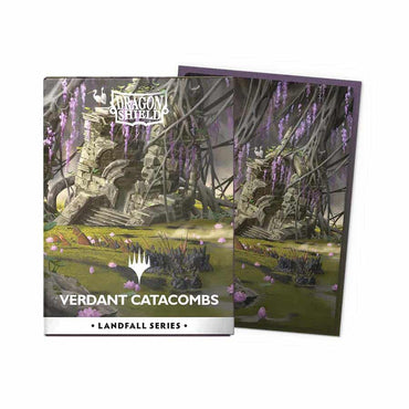 Dragon Shield: Magic the Gathering: Landfall Series: Matte Dual Art (Standard Size Licensed Sleeves): Verdant Catacomb (100ct)