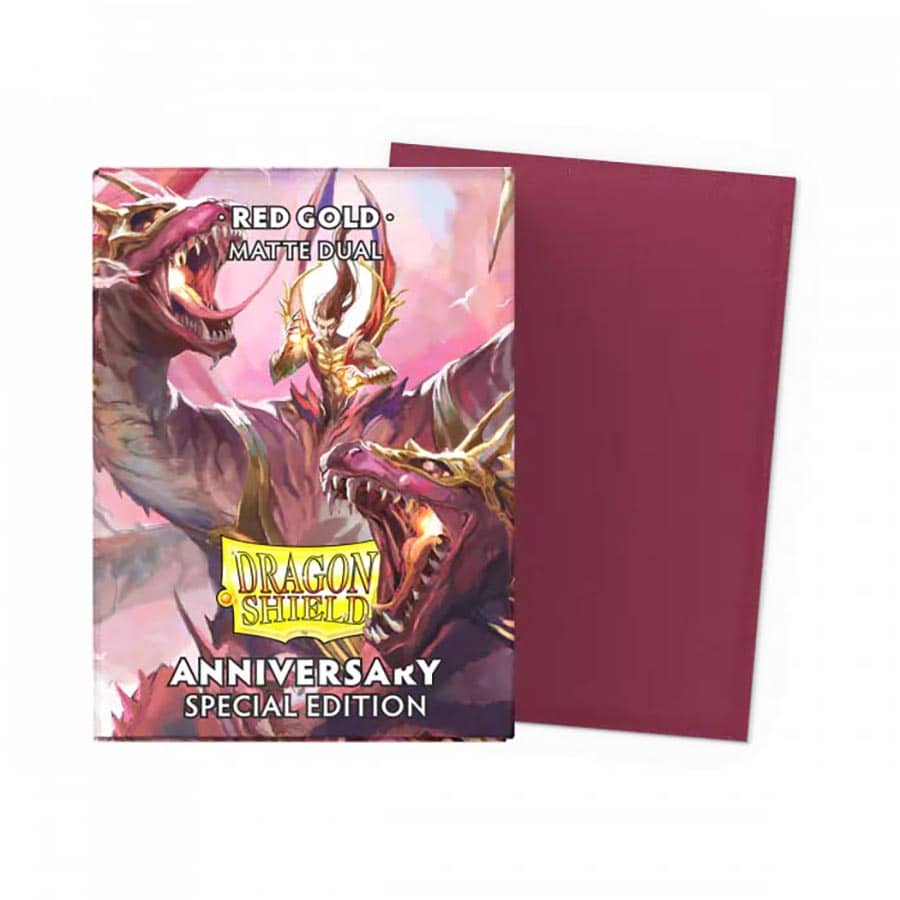 Dragon Shield Sleeves: Matte Dual Special Edition: Red and Gold (100ct)