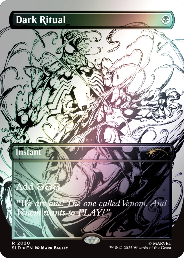 Secret Lair Drop: Secret Lair x Marvel's Spider-Man: Venom Unleashed (Inks) - Rainbow Foil Edition - Secret Lair Drop Series (SLD)