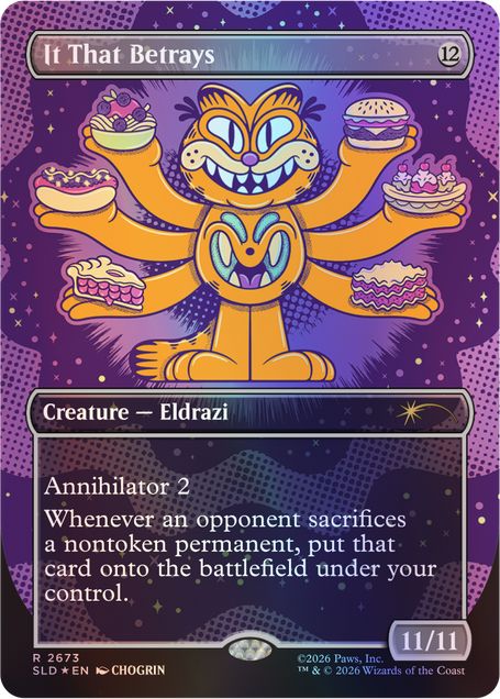 Secret Lair Drop: Secret Lair X Garfield: Our Only Thought is to Entertain You - Traditional Foil Edition - Secret Lair Drop Series (SLD)