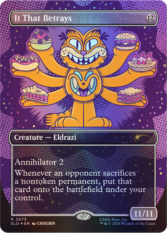 Secret Lair Drop: Secret Lair X Garfield: Our Only Thought is to Entertain You - Traditional Foil Edition - Secret Lair Drop Series (SLD)