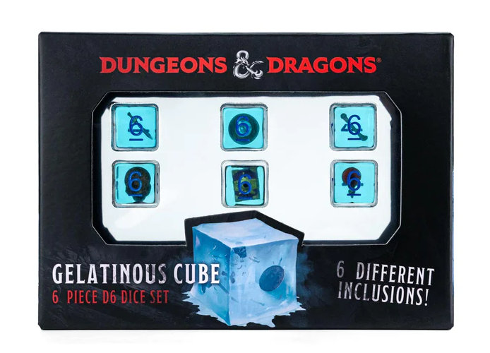 FANROLL: DUNGEONS AND DRAGONS: GELATINOUS CUBE DICE (6CT)