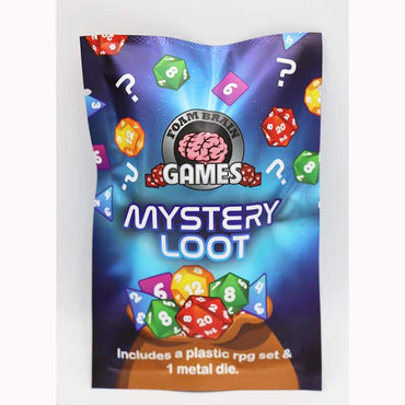 Foam Brain Games: Mystery Loot: Plastic RPG Dice Set and Bonus Metal Die