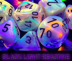 Festive Circus/Black Polyhedral 7-Dice Set (CHX 27442)