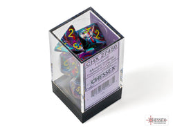 7ct Festive Polyhedral Dice Set: Mosaic/Yellow
