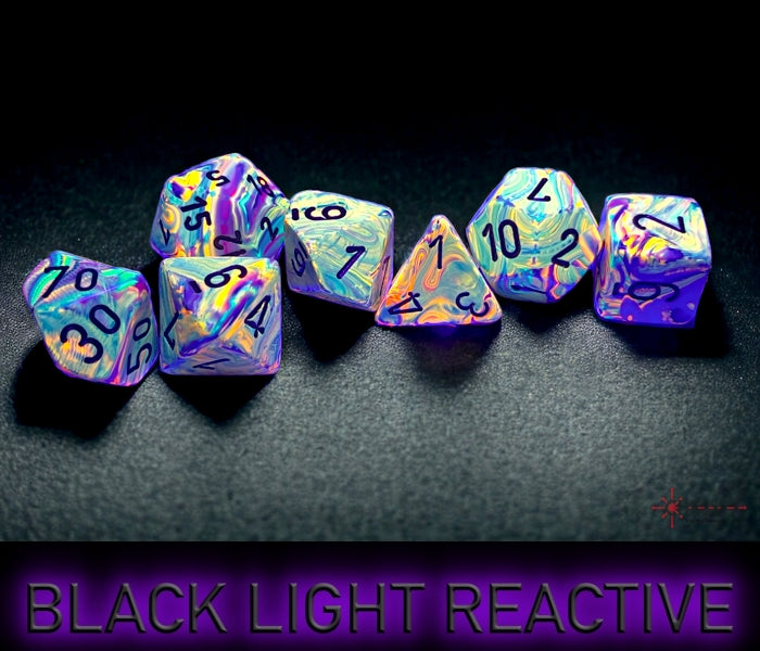 Festive Vibrant/Brown Polyhedral 7-Dice Set (CHX 27441)