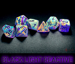 Festive Vibrant/Brown Polyhedral 7-Dice Set (CHX 27441)
