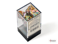 Festive Vibrant/Brown Polyhedral 7-Dice Set (CHX 27441)