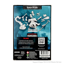 D&D Frameworks: Human Wizard Male - Unpainted and Unassembled