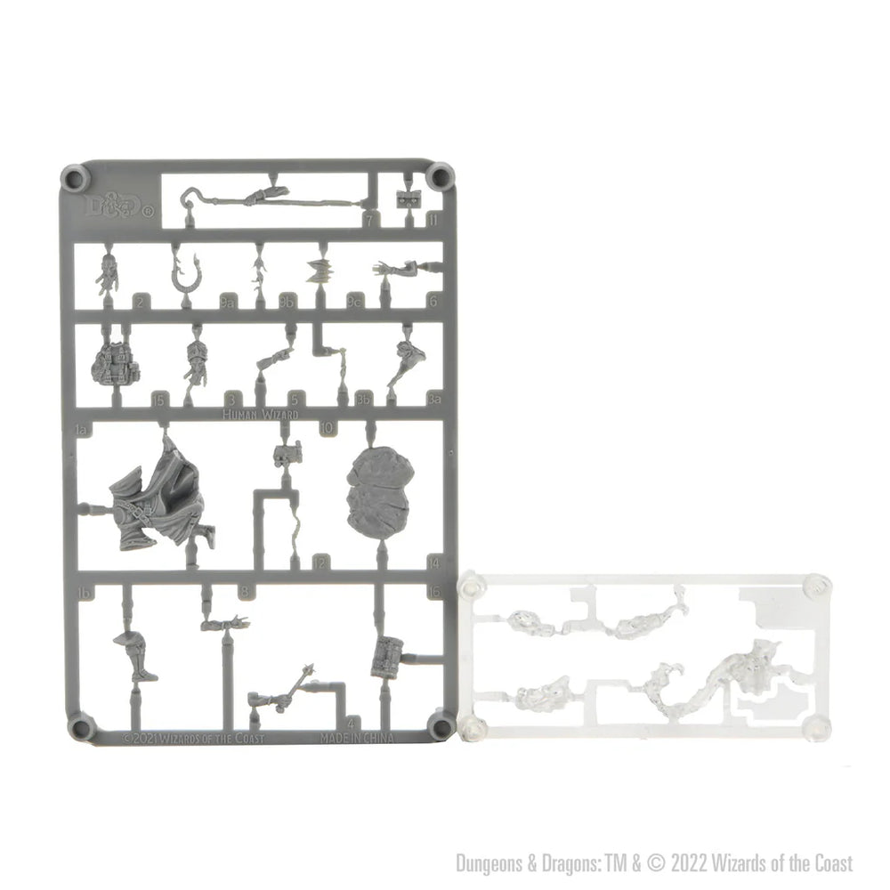 D&D Frameworks: Human Wizard Male - Unpainted and Unassembled