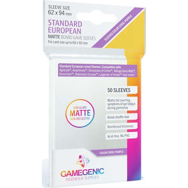 GameGenic: Matte Prime Sleeves: Standard European