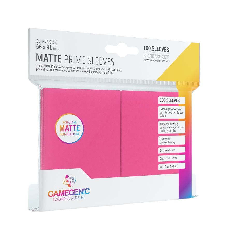 GAMEGENIC: MATTE PRIME SLEEVES: PINK